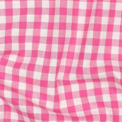 Baumwollpopeline Vichy Karo - fuchsia