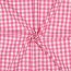 Baumwollpopeline garngefärbt - Vichy Karo 10mm *Vera* - fuchsia