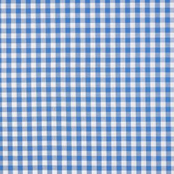 Baumwollpopeline garngefärbt - Vichy Karo 10mm *Vera* - Himmel