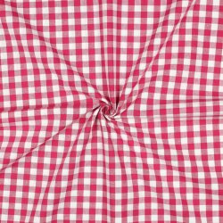 Baumwollpopeline garngefärbt - Vichy Karo 10mm...
