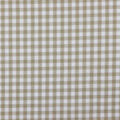 Baumwollpopeline garngefärbt - Vichy Karo 10mm *Vera* - sand