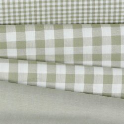 Baumwollpopeline garngefärbt - Vichy Karo 10mm...