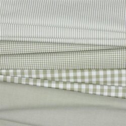 Baumwollpopeline garngefärbt - Vichy Karo 10mm *Vera* - sand