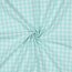 Baumwollpopeline garngefärbt - Vichy Karo 10mm *Vera* - azurblau
