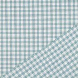Baumwollpopeline garngefärbt - Vichy Karo 10mm *Vera* - altgrün