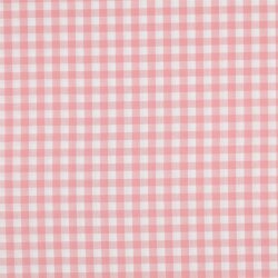 Baumwollpopeline garngefärbt - Vichy Karo 10mm *Vera* - altrosa