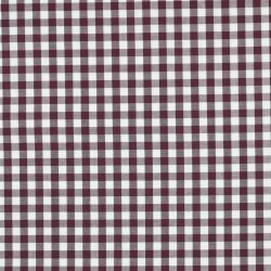 Baumwollpopeline garngefärbt - Vichy Karo 10mm *Vera* - aubergine