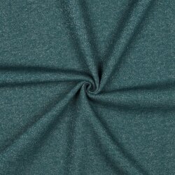 Wintersweat Glitzer - dunkelblaugrün/silber