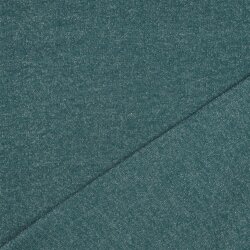 Wintersweat Glitzer - dunkelblaugrün/silber