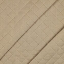 Musselin Gesteppt Uni - beige