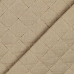 Musselin Gesteppt Uni - beige