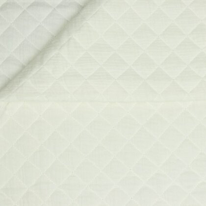 Musselin Gesteppt - creme