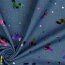 Jeansstoff buntes Einhorn - jeansblau