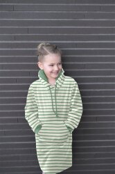 Nickistoff Streifen - sand/creme