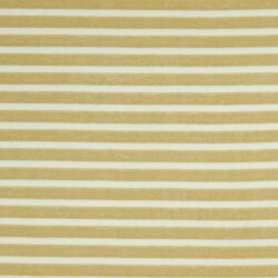 Nickistoff YARN DYED Streifen - sand/creme