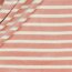 Nickistoff Streifen - rosa/creme