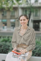 Viskose Popeline Meliert - taupe