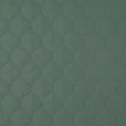 Steppstoff wattiert Doppelseitig Tropfen - salbei