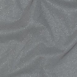 Glitzertüll Royal - schwarz/silber