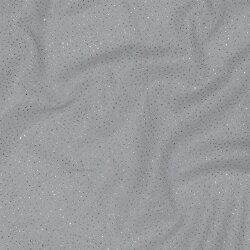 Glitzertüll Royal - dunkelgrau/silber
