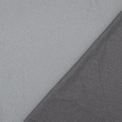 Glitzertüll Royal - dunkelgrau/silber