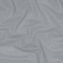 Glitzertüll Royal - kieselgrau/silber