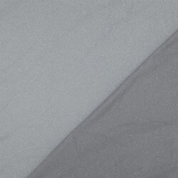 Glitzertüll Royal - kieselgrau/silber