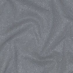 Glitzertüll Royal - dunkelblau/silber