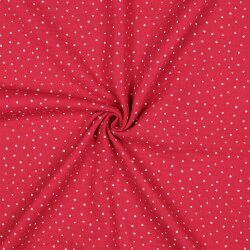 Musselin kleine Punkte - fuchsia