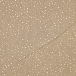 Musselin kleine Punkte - beige