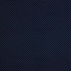 Baumwollpopeline kleine Punkte - dunkelblau