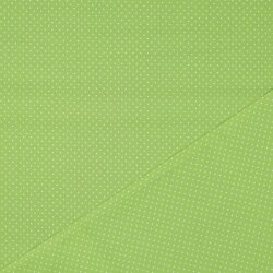 Baumwollpopeline 2mm Punkte - limette