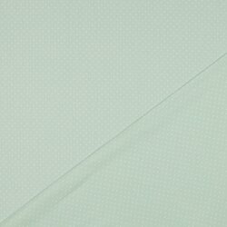 Baumwollpopeline 2mm Punkte - softmint