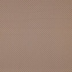 Baumwollpopeline 2mm Punkte - dunkelsand