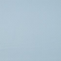 Baumwollpopeline 2mm Punkte - hellblau