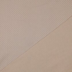 Baumwollpopeline 2mm Punkte - sand