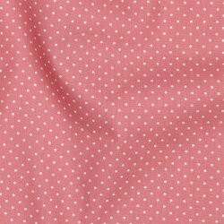 Baumwollpopeline 2mm Punkte - perlrosa