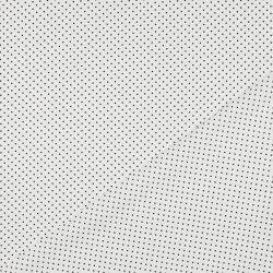 Baumwollpopeline 2mm Punkte - weiss/schwarz