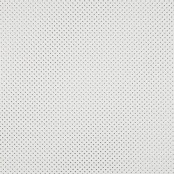 Baumwollpopeline 2mm Punkte - weiss/grau