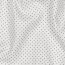 Baumwollpopeline 2mm Punkte - weiss/grau