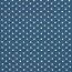 Baumwollpopeline 8mm Punkte - jeansblau
