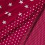 Baumwollpopeline 33mm Sterne - dunkelpink