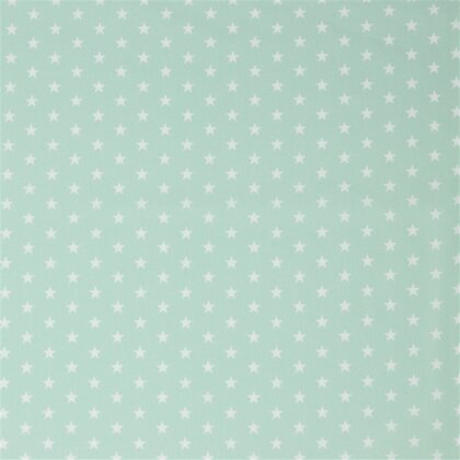 Baumwollpopeline 10mm Sterne - softmint