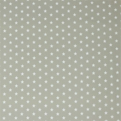Baumwollpopeline 10mm Sterne - sand