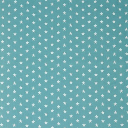 Baumwollpopeline 10mm Sterne - altmint