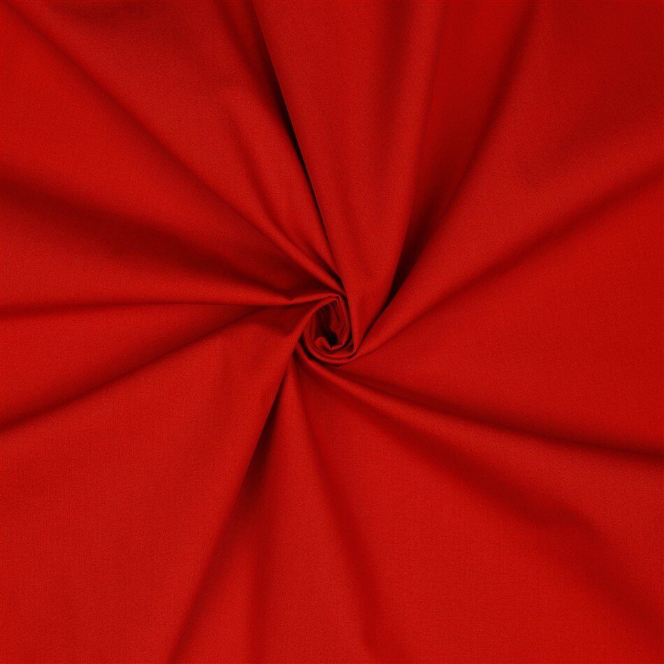 Baumwollpopeline Premium Bio~Organic - rot