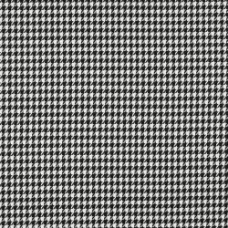 Jacquard Viskose Hahnentritt midi - schwarz/weiss