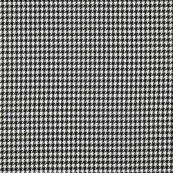 Jacquard Viskose Hahnentritt midi - schwarz/weiss