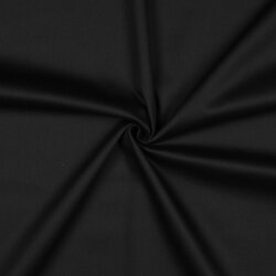 Baumwollsatin Stretch *Vera* - schwarz