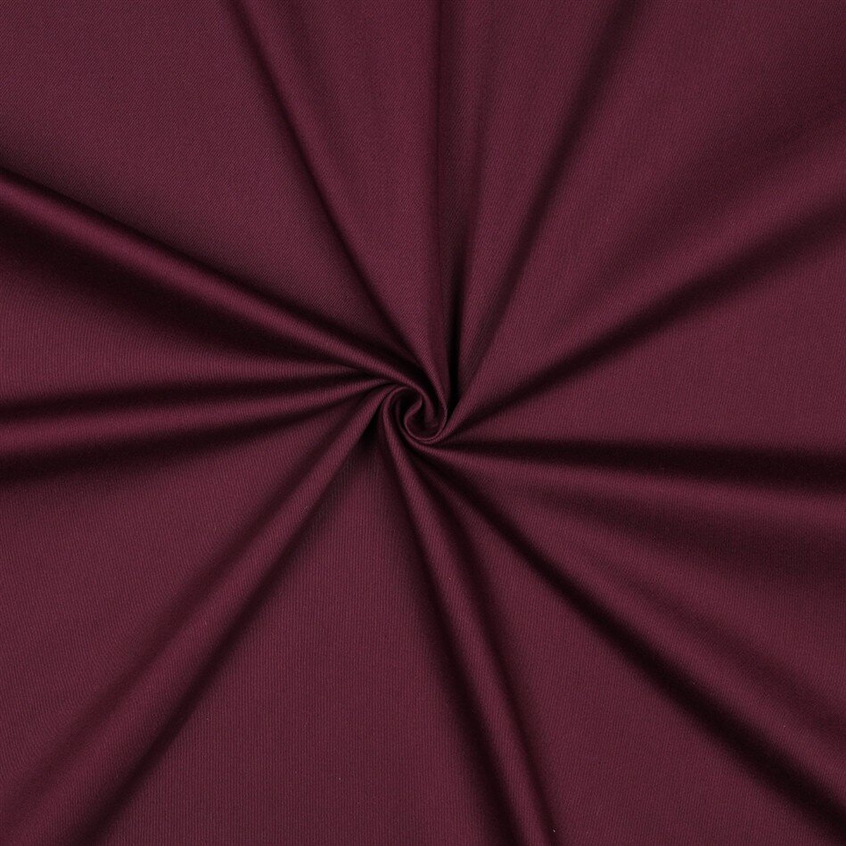 Baumwollsatin Stretch *Vera* - aubergine